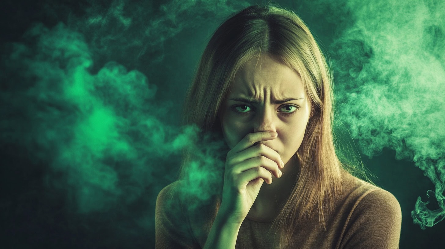 Cc4863 Embarrassed Woman Holding Her Nose Because Of A Bad Smel 0af6cf41